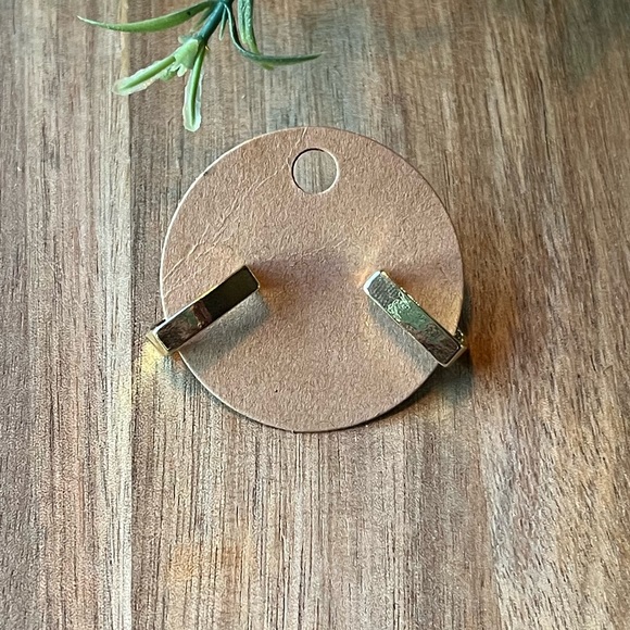 Jewelry - 5/$5 Gold Rectangle Huggies